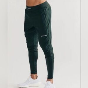 Alphalete Infinity Tech Activewear Workout Jogger Pants Forest Green Size Large